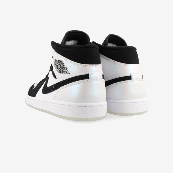 NIKE AIR JORDAN 1 MID SE WHITE/BLACK/MULTI COLOR