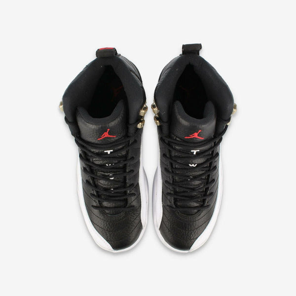 NIKE AIR JORDAN 12 RETRO GS BLACK/VARSITY RED/WHITE [PLAYOFF]