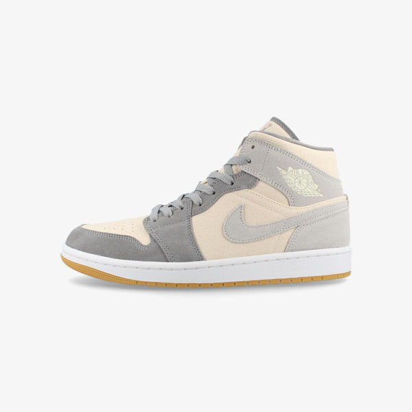 NIKE AIR JORDAN 1 MID SE COCONUT MILK/COCONUT MILK/PARTICLE GREY