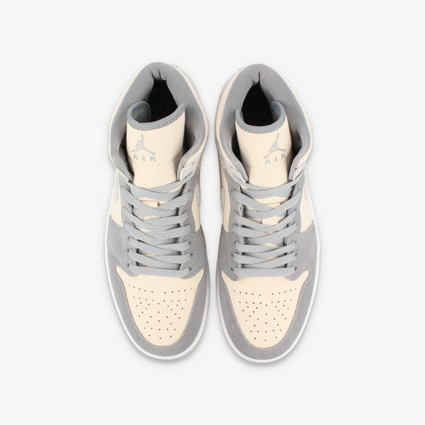 NIKE AIR JORDAN 1 MID SE COCONUT MILK/COCONUT MILK/PARTICLE GREY