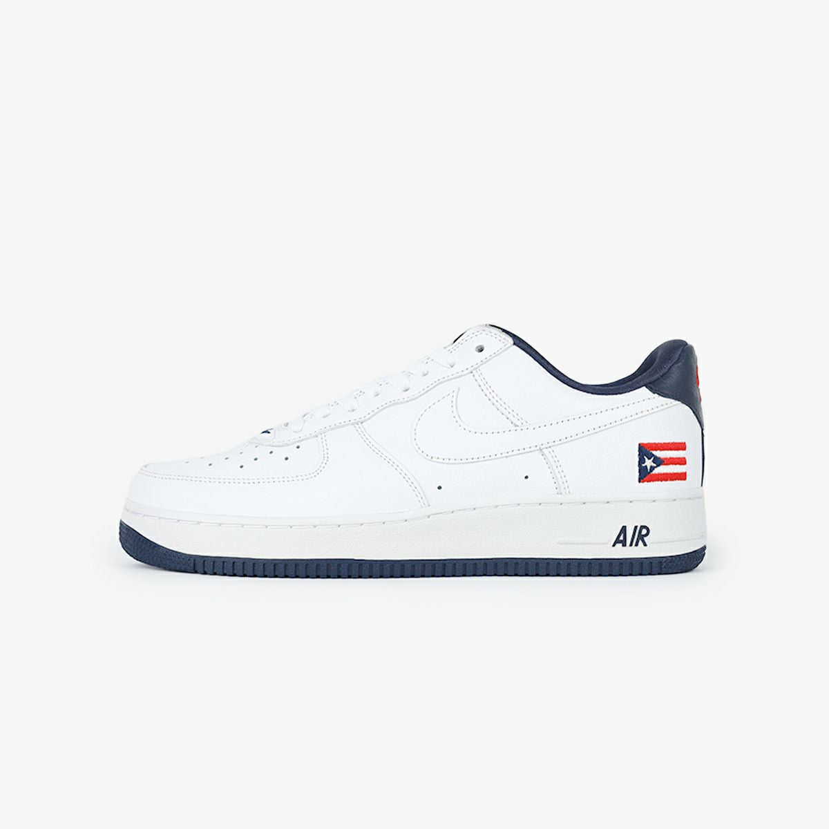 NIKE AIR FORCE 1 LOW RETRO PR QS TRUE WHITE/TRUE WHITE/OBSIDIAN/COMET RED  [PUERTO RICO]