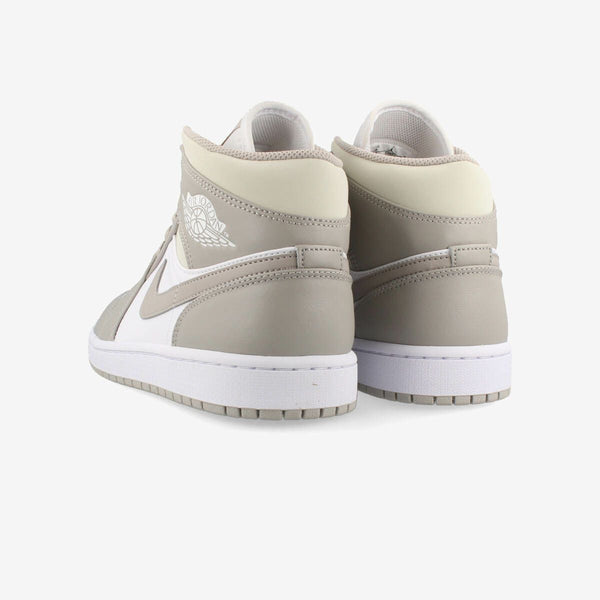 NIKE AIR JORDAN 1 MID COLLEGE GREY/LIGHT BONE/WHITE