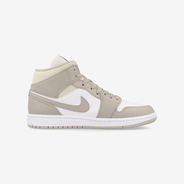 NIKE AIR JORDAN 1 MID COLLEGE GREY/LIGHT BONE/WHITE