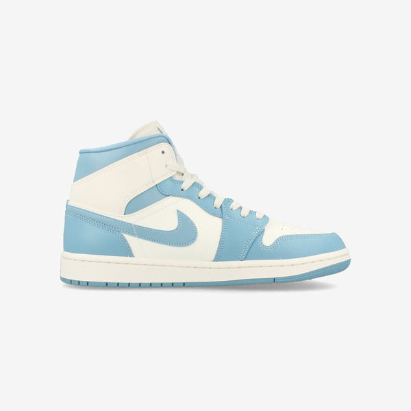 NIKE WMNS AIR JORDAN 1 MID SAIL/SAIL/WORN BLUE