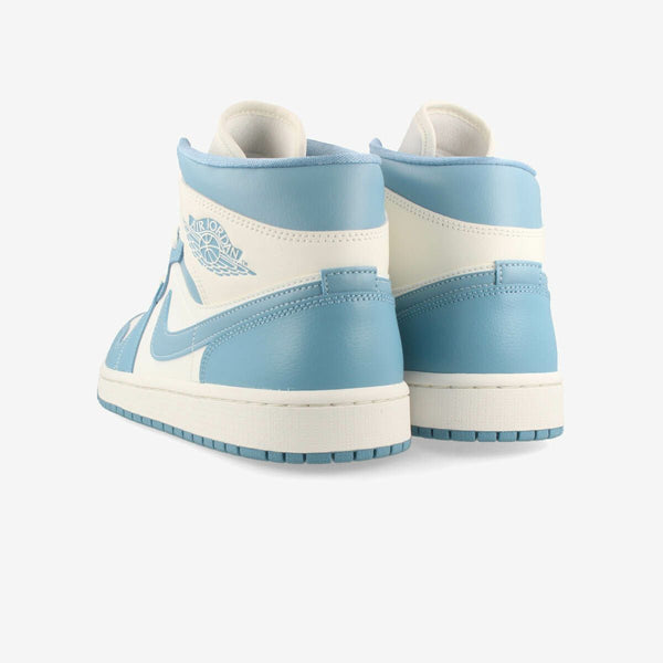 NIKE WMNS AIR JORDAN 1 MID SAIL/SAIL/WORN BLUE