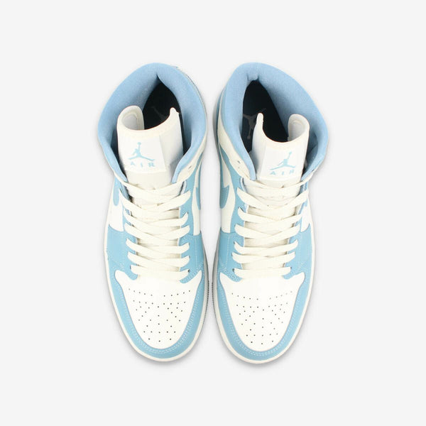 NIKE WMNS AIR JORDAN 1 MID SAIL/SAIL/WORN BLUE