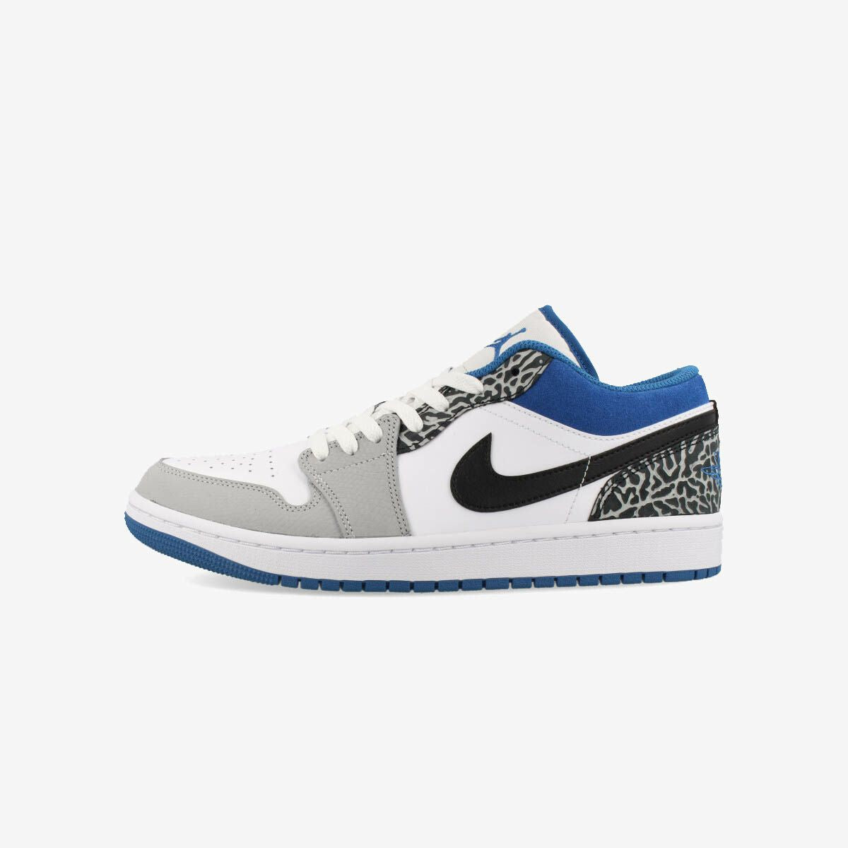 NIKE AIR JORDAN 1 LOW SE WHITE/DARK MARINA BLUE/BLACK