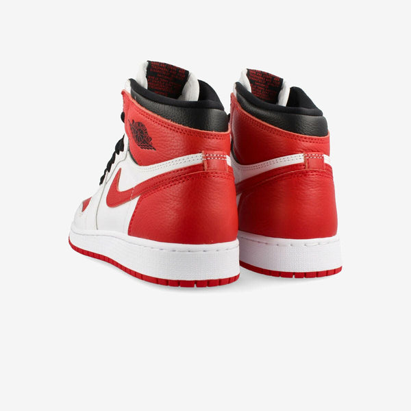 NIKE AIR JORDAN 1 RETRO HIGH OG GS WHITE/UNIVERSITY RED/BLACK [HERITAGE]