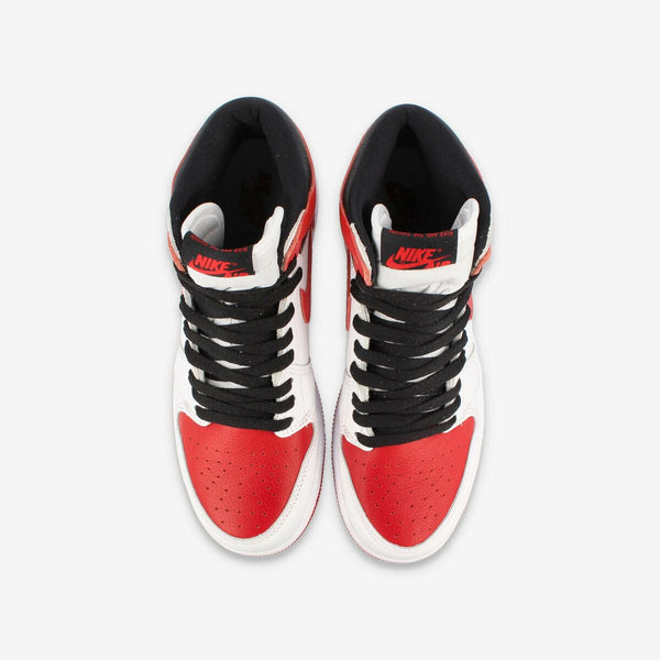 NIKE AIR JORDAN 1 RETRO HIGH OG GS WHITE/UNIVERSITY RED/BLACK [HERITAGE]