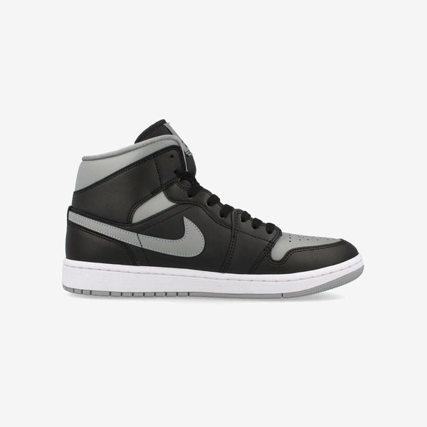 NIKE WMNS AIR JORDAN 1 MID BLACK/MEDIUM GRAY