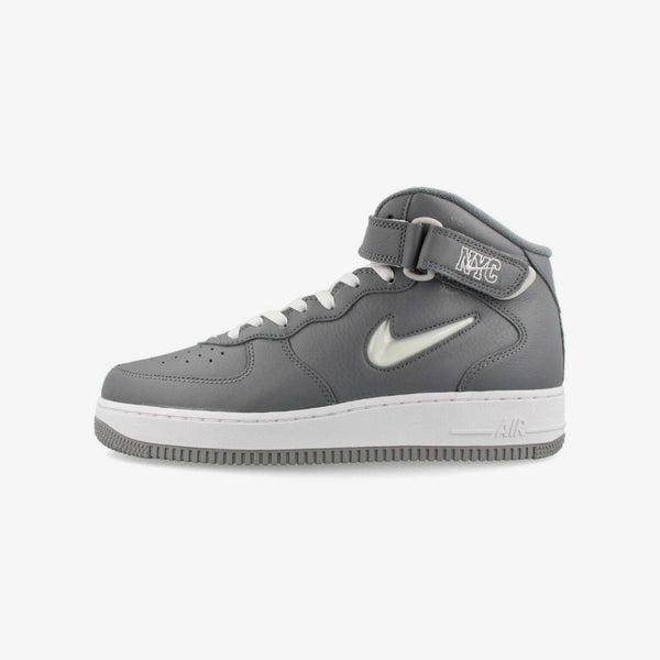 NIKE AIR FORCE 1 MID QS COOL GREY/WHITE/METALLIC SILVER 【NYC】