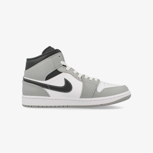 NIKE AIR JORDAN 1 MID LIGHT SMOKE GRAY/WHITE/ANTHRACITE