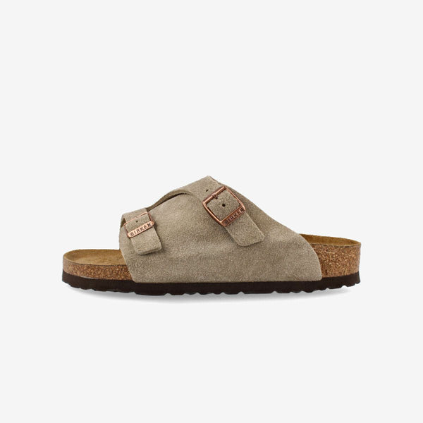 BIRKENSTOCK ZURICH SOFT FOOTBED TAUPE SUEDE LEATHER 【NARROW】