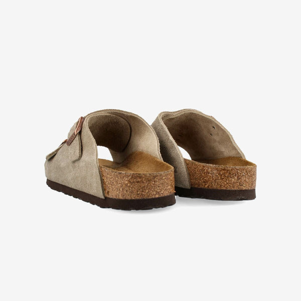 BIRKENSTOCK ZURICH SOFT FOOTBED TAUPE SUEDE LEATHER 【NARROW】