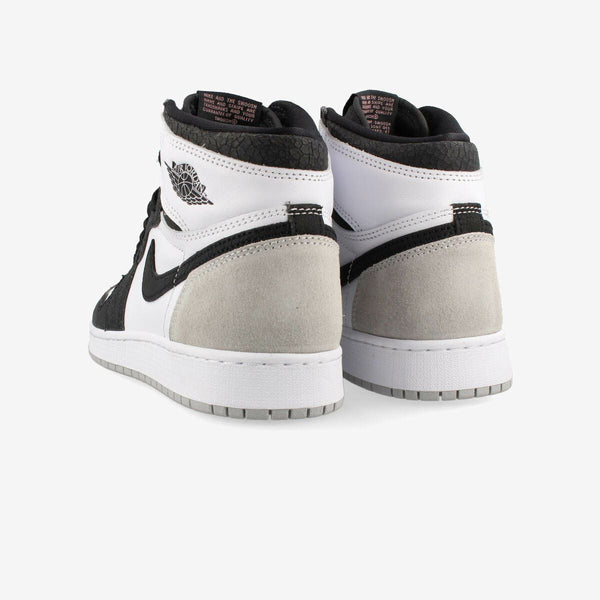 NIKE AIR JORDAN 1 RETRO HIGH OG GS WHITE/BLACK/GREY FOG/BLEACHED CORAL