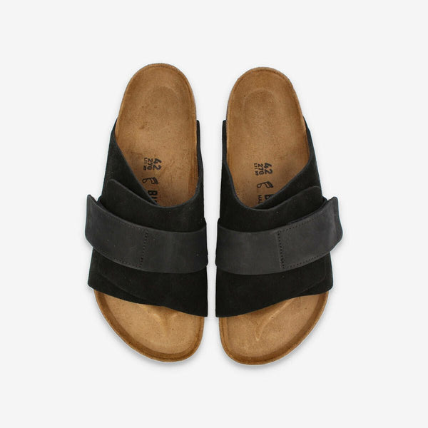 BIRKENSTOCK KYOTO NUBUCK BLACK SUEDE LEATHER 【REGULAR】