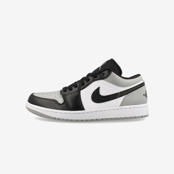 NIKE AIR JORDAN 1 LOW WHITE/BLACK/LIGHT SMOKE GREY 【SHADOW TOE】