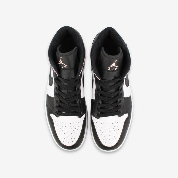 NIKE AIR JORDAN 1 MID SE BLACK/BLEACHED CORAL/WHITE 【TIE DYE