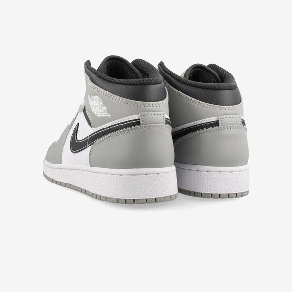 NIKE AIR JORDAN 1 MID GS LIGHT SMOKE GRAY/WHITE/ANTHRACITE