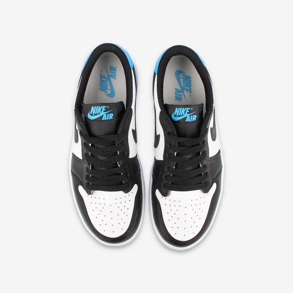 NIKE WMNS AIR JORDAN 1 LOW OG WHITE/DARK POWDER BLUE/BLACK 【UNC】