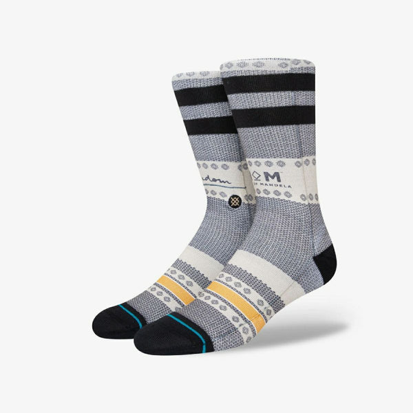 STANCE SOCKS FREEDOM MANDELA BLACK [NELSON MANDELA]