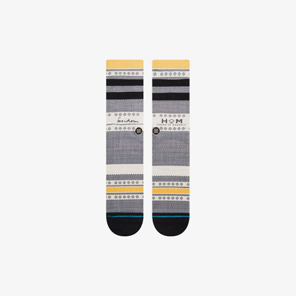 STANCE SOCKS FREEDOM MANDELA BLACK [NELSON MANDELA]