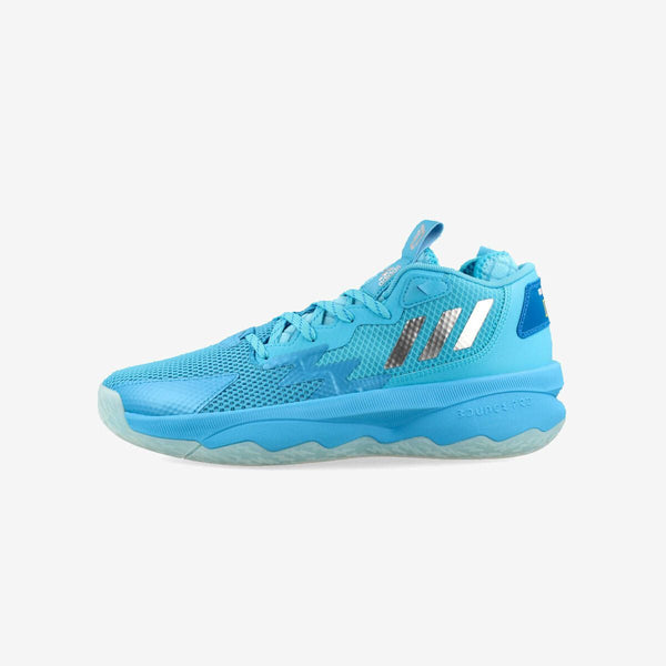 adidas DAME 8 SIGNAL CYAN/SILVER METALLIC/SHOCK CYAN