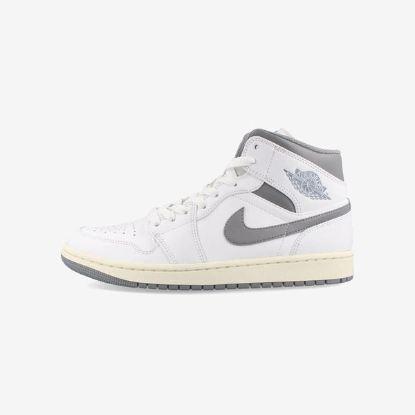 NIKE AIR JORDAN 1 MID WHITE/STEALTH