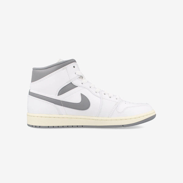 NIKE AIR JORDAN 1 MID WHITE/STEALTH