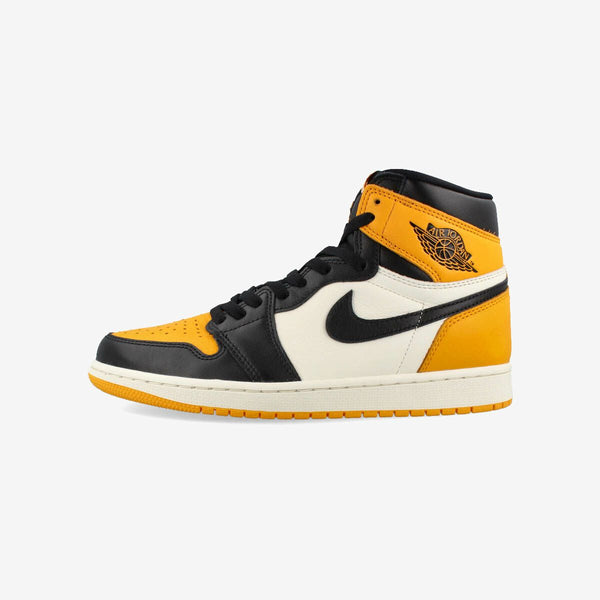 NIKE AIR JORDAN 1 RETRO HIGH OG BLACK/TAXI/WHITE [YELLOW TOE]