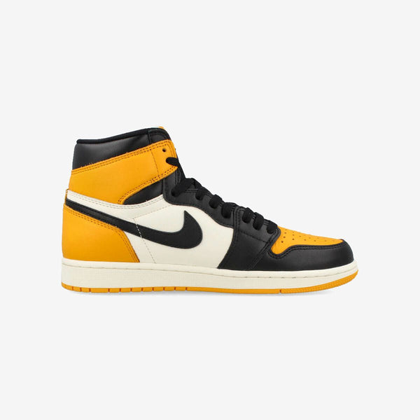 NIKE AIR JORDAN 1 RETRO HIGH OG BLACK/TAXI/WHITE [YELLOW TOE]