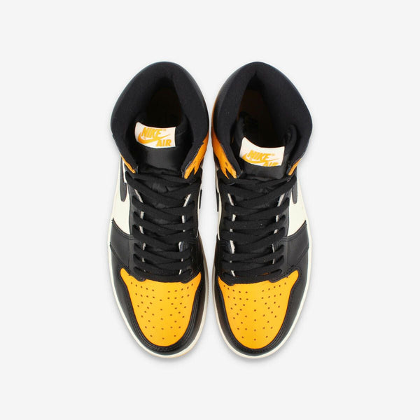 NIKE AIR JORDAN 1 RETRO HIGH OG BLACK/TAXI/WHITE [YELLOW TOE]