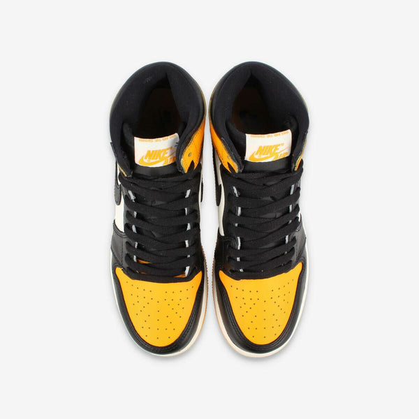 NIKE AIR JORDAN 1 RETRO HIGH OG GS BLACK/TAXI/WHITE 【YELLOW TOE】