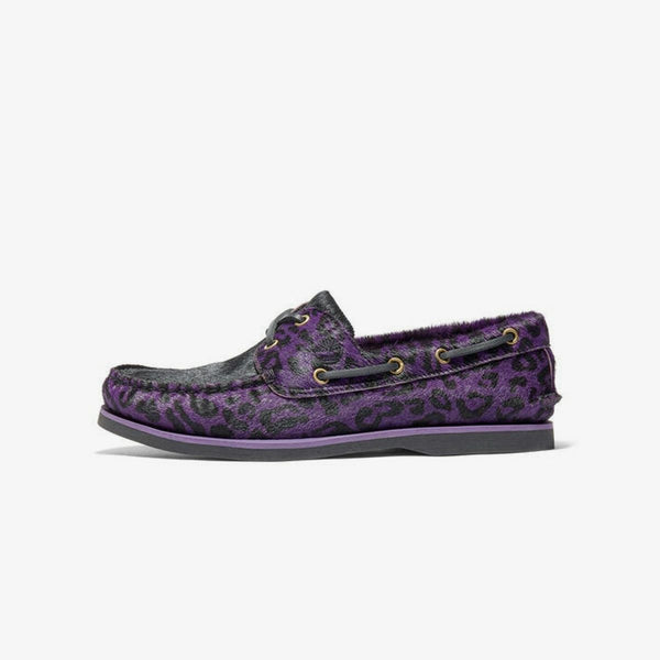 TIMBERLAND CLASSIC 2EYE BOAT SHOE WACKO MARIA PURPLE LEOPARD a5yty