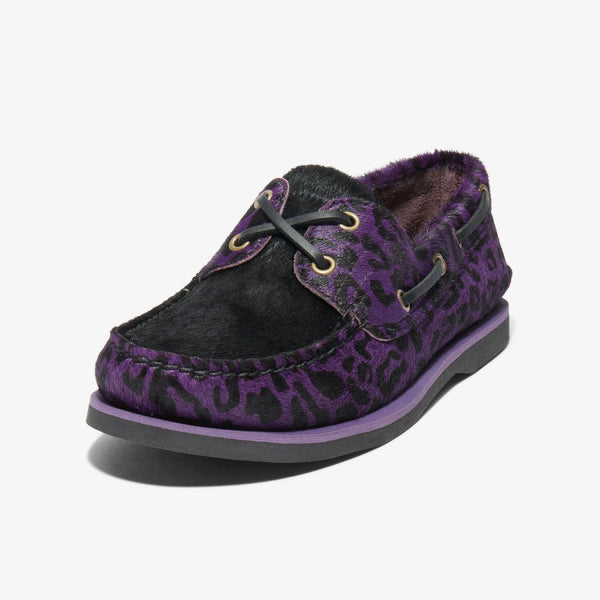 TIMBERLAND CLASSIC 2EYE BOAT SHOE WACKO MARIA PURPLE LEOPARD a5yty