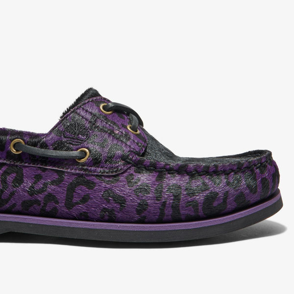 TIMBERLAND CLASSIC 2EYE BOAT SHOE WACKO MARIA PURPLE LEOPARD a5yty