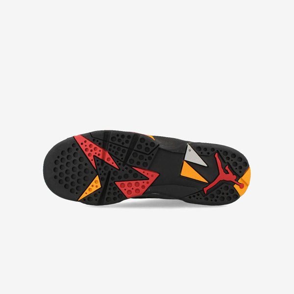 NIKE AIR JORDAN 7 RETRO BG BLACK/CITRUS/VARSITY RED dq6040-081