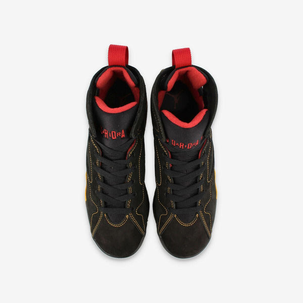 NIKE AIR JORDAN 7 RETRO BG BLACK/CITRUS/VARSITY RED dq6040-081