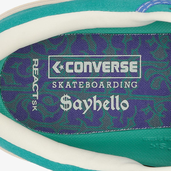 CONVERSE BREAKSTAR SK SAYHELLO OX + BLUE GREEN/PURPLE