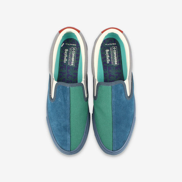 CONVERSE CS SLIP-ON SK SAYHELLO + BLUE/GREEN/GRAY