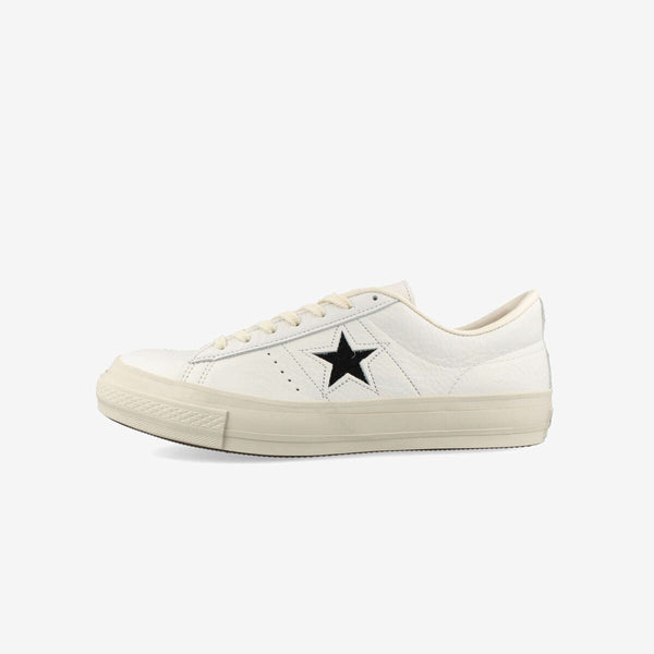 CONVERSE ONE STAR J EB LEATHER WHITE/BLACK 【MADE IN JAPAN】