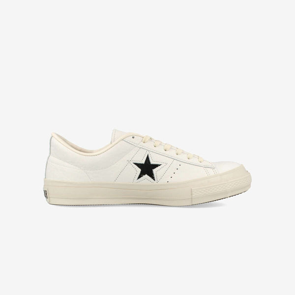 CONVERSE ONE STAR J EB LEATHER WHITE/BLACK 【MADE IN JAPAN】