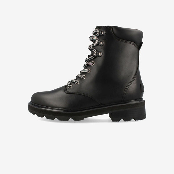 SOREL LENNOX LACE STKD WP BLACK/SEA SALT