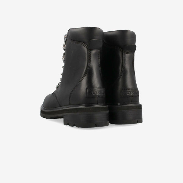 SOREL LENNOX LACE STKD WP BLACK/SEA SALT