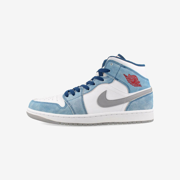 NIKE AIR JORDAN 1 MID SE FRENCH BLUE/FIRE RED/WHITE