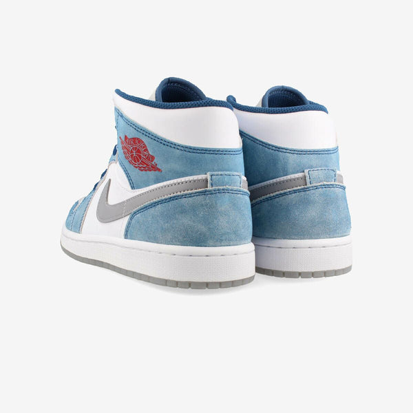 NIKE AIR JORDAN 1 MID SE FRENCH BLUE/FIRE RED/WHITE