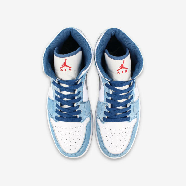 NIKE AIR JORDAN 1 MID SE FRENCH BLUE/FIRE RED/WHITE