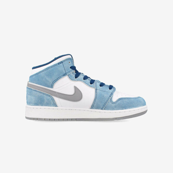 NIKE AIR JORDAN 1 MID SE GS FRENCH BLUE/FIRE RED/WHITE