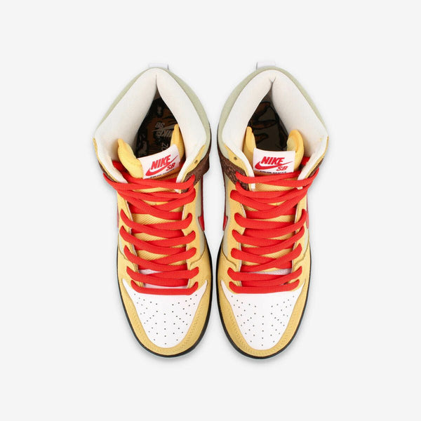 NIKE SB x COLOR SKATES DUNK HIGH PRO ISO TOPAZ GOLD/CHILI RED [KEBAB AND  DESTROY]