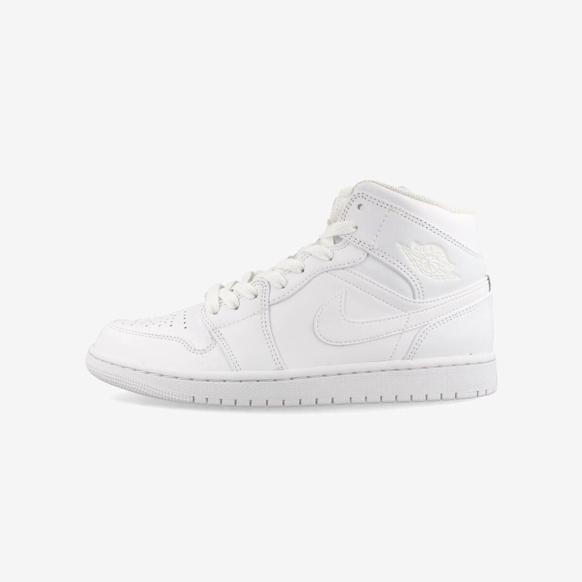 NIKE AIR JORDAN 1 MID WHITE/WHITE 554724-136 aj1-mid-m-wht – KICKS